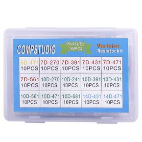 15Value 150Pcs Varistor Resistance kit 470V Voltage Dependent Resistors