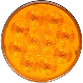 Grote 53253 4" SuperNova 10-Diode Pattern LED Stop Tail Turn Light (Grommet Mount, Male Pin, Auxiliary Turn)