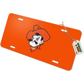 GRAPHICS & MORE Oklahoma State University Cowboy Logo Secondary Novelty Metal Vanity Tag License Plate