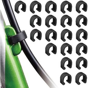 Bike Cable Clamps 20pcs Housing Hose Guide C-Clips for MTB Bike Road Bicycle Brake Derailleur Shifter