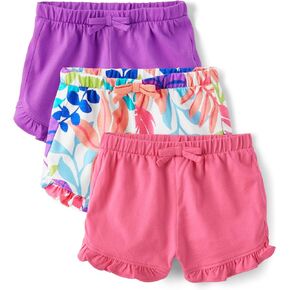 The Children's Place Baby Girls' and Newborn Cotton Pull on Everyday Shorts