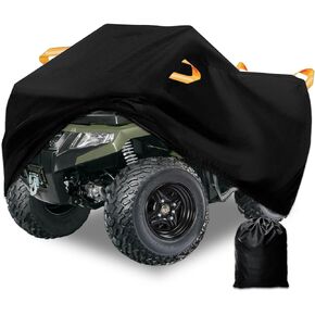 ATV Cover Waterproof Heavy Duty 300D 4 Wheeler Cover, All Weather Outdoor Protection Covers Suit for Polaris Kawasaki Suzuki Honda-XL
