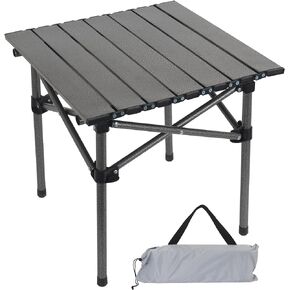 Folding Camping Table,Portable Table for 1-2 Persons -Collapsible Table Lightweight with Carry Bag for Camping, Hiking, Picnics, BBQs, Beach Trips & Tailgating(16.5 inch).