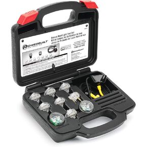 Powerbuilt Deluxe Fuel Injection Test Noid Light Tool Set, Kit Tests Vehicle Electronic Fuel Injectors and Idle Air Control Valves - 648745,Black