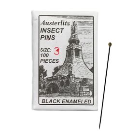 Premium Insect Entomology Dissection Pins, Size 3, Museum Grade, Pack of 100