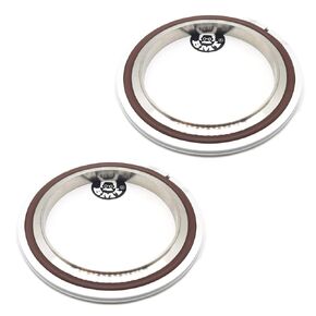 ISO-LF ISO-K ISO-F 160 Flange Centering Ring, Stainless Steel Centering Ring, FKM O-Ring, Aluminum Outer Ring (2 pcs)