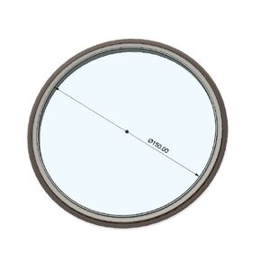 ISO-LF ISO-K ISO-F 160 Flange Centering Ring, Stainless Steel Centering Ring, FKM O-Ring, Aluminum Outer Ring (2 pcs)