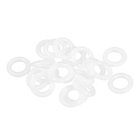 uxcell Silicone O-Ring, 25mm OD, 19mm ID, 3mm Width, VMQ Seal Rings Gasket, White, Pack of 20