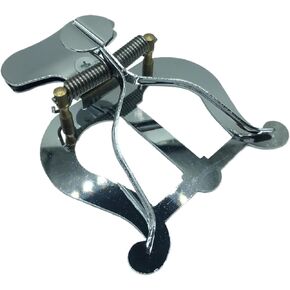 Trumpet Trombone Marching Lyre Clamp-on Sheet Music Clip Lyre Trumpet Trombone Band Music Book Sheet Clip Page Holder Stand Clamp for Trumpet Trombone Lyre Instrument Accssories (Gold)