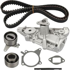 BRTEC Engine Timing Belt Kit with Water Pump for 1994 1995 1996 1997 1998 1999 2000 2001 2002 2003 2004 2005 Mazda Miata MX-3 Protege for 1995-1997 Kia Sephia