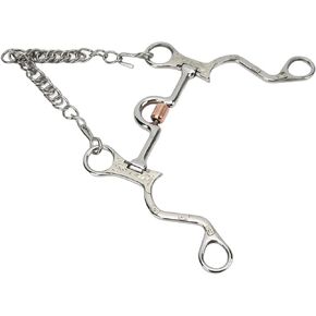 Pelham Bit, Exquisite Design Carving Stainless Steel Jointed Pelham Bit Fine Workmanship for Horse Riding for Equestrian Performance(130MM)