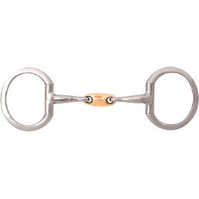 Korsteel JP Stainless Steel Copper Oval Link Eggbutt Snaffle Bit