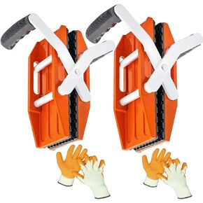 2 Pack Double Stone Carrying Clamps Heavy Duty Granite Lifting Tools with Rubber-Lined Grip, 660 lbs Load Capacity for Safely Moving Marble, Glass, Slabs, and Plywood