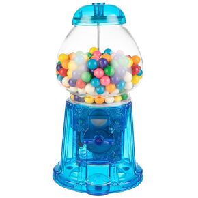 11-Inch Translucent Gumball Machine - Coin-Operated Candy Dispenser Vending Machine and Piggy Bank by Great Northern Popcorn (Blue)