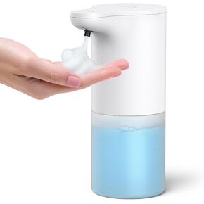Automatic Soap Dispenser Touchless, Super Leak Proof IPX6 Touchless Soap Dispenser with Upgraded Infrared Sensor, 3 Level Adjustable Automatic Foaming Soap Dispenser for Kitchen, Bathroom