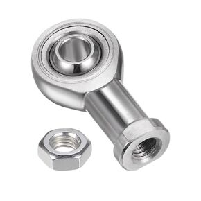uxcell SSI12T/K 12mm Rod End Bearing M12x1.75 Female Right Hand Thread, Stainless Steel Rod End Joints with Jam Nut