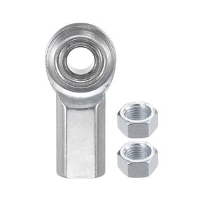 2pcs CF4 Rod End Joint Bearing - [1/4" Bore, 1/4-28 UNF Right Hand Thread] Female Rod End with Jam Nuts, 45# Carbon Steel