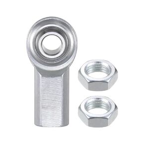 ECF5 Rod End Joint Bearing - [5/16" Bore, 5/16-24 UNF Left Hand Thread] Female Rod End with Jam Nuts, 45# Carbon Steel