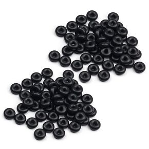 Othmro 500pcs Nitrile Rubber O-Rings, 2mm Wire Dia 6mm OD Metric Sealing Nitrile NBR Rubber Washers for Oil or Air Sealing, Professional Plumbing, Car Repair, Air or Gas Connections Black