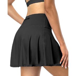 NORMOV Tennis Skirt for Women with Pockets,High Waisted Athletic Golf Skirts Casual Summer Skorts