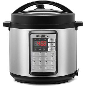 هولشتاين هاوس ويرز - طباخ رقمي متعدد بسعة 6.3 لتر - وظائف 7 في 1، فولاذ مقاوم للصدأ أسود أنيق، متعدد الاستخدامات بدون جهد للطهي الذواقة في المنزل. in Kuwait