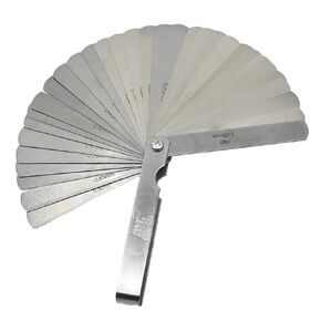 32 Piece Feeler Gauge Set Stainless Steel Blade Tool for Measuring Gap Width/Thickness 0.0008-0.040 Inch (0.02-1 mm)