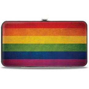 Buckle-Down Women's Hinge Wallet-Pride, 7" x 4"