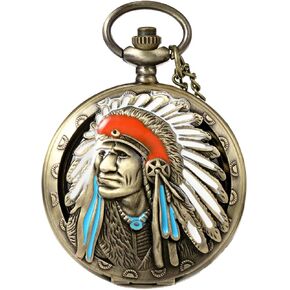 ساعة جيب كلاسيكية للرجال بنمط هندي أصلي كوارتز للرجال والنساء والأطفال هدايا أعياد الميلاد والكريسماس in Kuwait