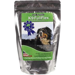 K9 FullFlex, Dog Hip and Joint Supplement, Certified Organic and Mushroom Enhanced Dog Health Supplement, Pack of 1, 60 Chews