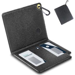 Anti-Lost Leather Case Compatible with Aliveco Mobile Card Monitor, Portable Storage Carrying Bag for Heart Rate Card EKG Monitor Devices (Case Only, No Card Device