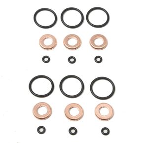 6 Set Fuel Injectors Seals Repair Kit/Injector Seal Rings O Ring Kit 05A130519 WHT000884 Replacement for Audi A4 A5 A6 A7 A8 Q5 Q7 VW Amarok Touareg 3.0 TDI