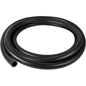 10 Feet Fuel Line Hose, 5/8 Inch Inside Diameter NBR Fuel Line Hose, Black Fuel Systems Engines Hose Braided Rubber Fuel Line Hose
