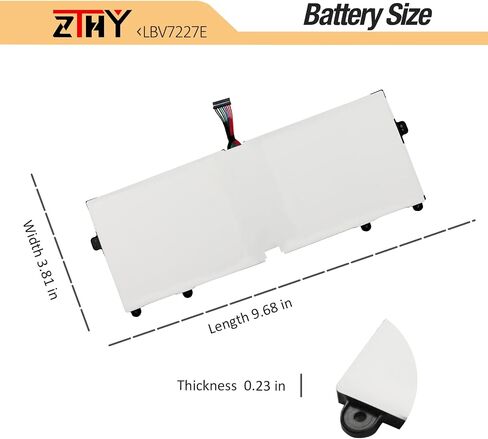 ZTHY 80Wh LBV7227E بطارية كمبيوتر محمول بديلة لـ LG Gram 15 2020 15Z90N 16 2021 16ZD90P 16Z90P 16Z90PC 16Z90PG 16T90P 2 في 1 17 2020 17Z90N 17 2021 17Z90P Series 2IC9 6/90/114 7.74 فولت in Saudi Arabia