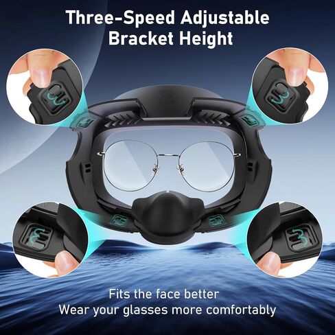 Facial Interface Compatible with Meta Quest 3 Accessories,Face Cushion Cover with Anti-Leakage Nose Pad,Breathable Ice Silk Cotton in Kuwait