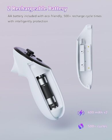 قاعدة شحن لاسلكية لـ Meta Quest 3، محطة شحن ملحقات الواقع الافتراضي لـ Oculus Quest 3 مع شاحن وحدة التحكم، بطاريتين قابلتين للشحن، محول 30 وات، كابل USB-C، مناسب لحزام رأس Elite in Kuwait