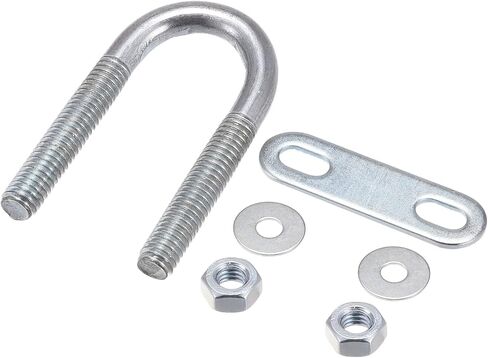 U Bolts 8 Sets (M6x16x46mm), Round U Bolt Steel with Accessories - for Construction, Pipe in Saudi Arabia