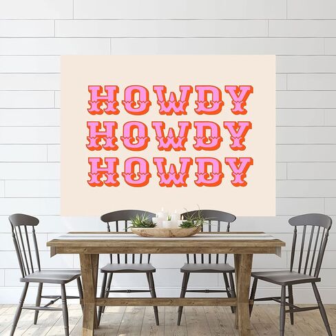 Howdy Tapestry Cute Daughters Flag Tapestry Aesthetic Preppy Room Decor Wall Hanging Lavender Tapestry for Girls Teen Kids Bedroom Wall Dorm College School Decoration 60x80 inch in Saudi Arabia