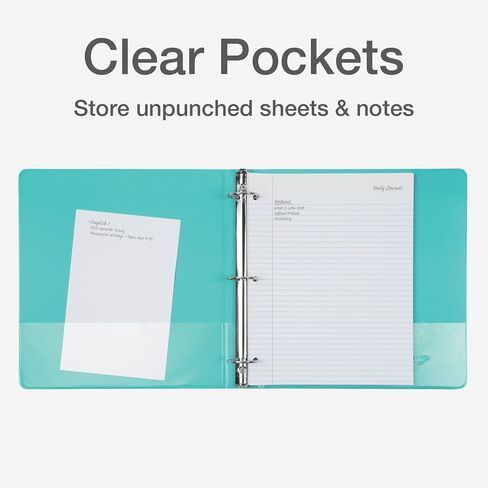 مجلدات كاردينال 3 حلقات، 1.5 بوصة، حلقات دائرية، تحمل 350 ورقة، عرض تقديمي ClearVue، غير لاصق، ألوان استوائية متنوعة، 4 عبوات (79558) in Saudi Arabia