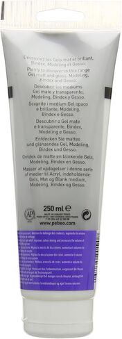 Pebeo Studio Acrylics Auxiliaries, Gloss Gel, 250 ml, 8.45 Fl Oz (Pack of 1) in Saudi Arabia