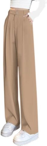 Betusline Women's Wide Leg Pants Business Casual Straight Office Trousers for Women, X-Small-3X-Large in Saudi Arabia