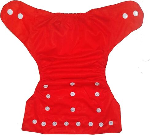 حفاضات أطفال قابلة للغسل، حفاضات من القماش الفاخر، قابلة لإعادة الاستخدام، حجم قابل للتعديل، مقاومة للماء، حفاضات قماشية للجيب (بدون حشوة) (عبوة من 5 قطع) in Kuwait