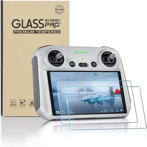 واقي شاشة DJI RC2، واقي شاشة DJI Mini 4 Pro HD من الزجاج المقوى لـ DJI Air 3/Mavic 3 Pro/Mini 3/Mini 3 Pro/Air 2S RC/RC 2 ملحقات وحدة التحكم عن بعد (عبوتان) in Kuwait