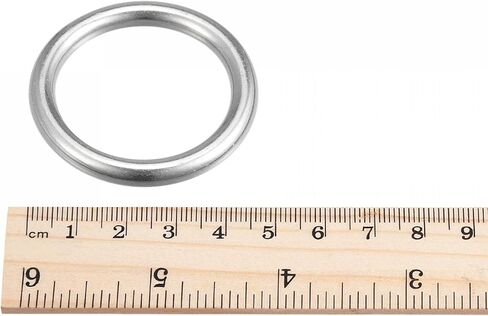 uxcell 316 Stainless Steel Round Ring Welded O-Rings 35mm(1.38") ID 6mm Thick 2pcs in Saudi Arabia