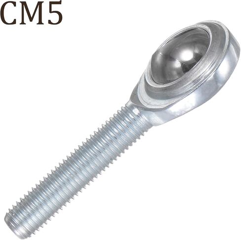 2 قطعة محمل مشترك لنهاية القضيب CM6 - [تجويف 3/8 بوصة، خيط اليد اليمنى 3/8-24 UNF] طرف قضيب ذكر مع صواميل مربى، 45 # فولاذ كربوني in Saudi Arabia