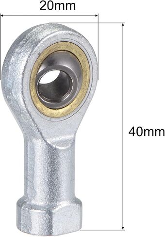 uxcell SI20TK PHSA20 Spherical Rod End Bearing 20mm Bore Self-Lubricated Joint Bearing M20x1.5 Right Hand Female Thread Connector in Saudi Arabia
