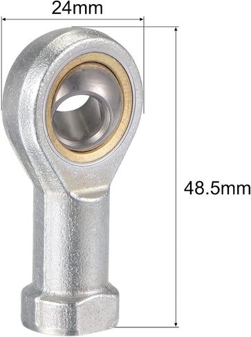 uxcell SI20TK PHSA20 Spherical Rod End Bearing 20mm Bore Self-Lubricated Joint Bearing M20x1.5 Right Hand Female Thread Connector in Saudi Arabia