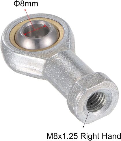 uxcell SI20TK PHSA20 Spherical Rod End Bearing 20mm Bore Self-Lubricated Joint Bearing M20x1.5 Right Hand Female Thread Connector in Saudi Arabia