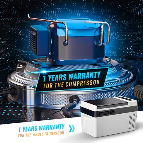 منتجات AA ثلاجة سيارة 12 فولت 26 كوارت/25 لتر، مبرد كهربائي بضاغط فريزر محمول لشاحنة السيارة RV المنزل والتخييم، 12/24 فولت تيار مستمر 110 ~ 240 فولت تيار متردد، -7.6 درجة فهرنهايت ~ 50 درجة فهرنهايت أبيض in Kuwait
