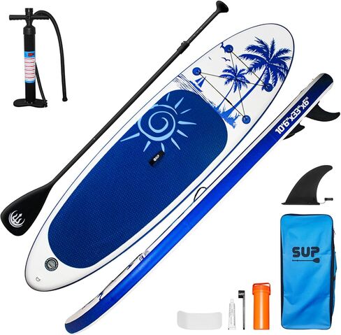 Inflatable Stand Up Paddle Board, with SUP Paddle Board Accessories and Waterproof Phone Bag, 33" Wide Stable Design, Non-Slip Comfort Deck for Youth & Adults in Saudi Arabia