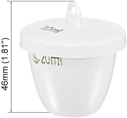 uxcell Porcelain Crucible Cup 20ml with Lid for Foundry Melting Casting Refining in Saudi Arabia